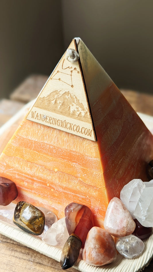 Leo Pyramid Candle